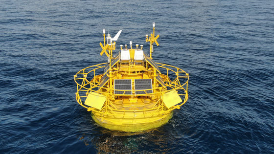 Indicatore di velocità del vento Meteo Boie di dati marini