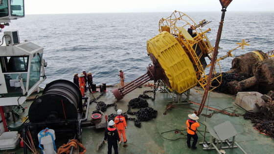 Lidar galleggiante di grado marino Lidar eolico offshore da 15 tonnellate con doppio LiDAR