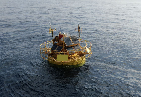 Boie di monitoraggio dell'oceano LiDAR galleggiante Boia blu Aspirazioni